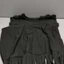 Black Sleeveless Fringe Midi Dress, XL Plus