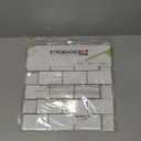 STICKGOO 10-Sheet White Subway Tiles Peel and Stick Backsplash, Stick on Tiles Kitchen Backsplash (Thicker Design) (Warm White With Grey Grout)