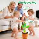 Baby Toys Dancing Talking Cactus for Toddlers, Interactive Boys Girls Funny Gifts for Infants 6-18 Months, Volume Adjustable, Mimicking Singing Repeating Recording Light Up Toy with English Songs