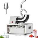 Commercial Snow Cone Machine, 440LB/H Professional shaved ice machine, 350W Electric Ice Crusher, Silver Stainless Steel, Fluffy Shave Ice Machines for Home, Parties, Dessert Shops & Bars