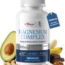 1000mg Magnesium Complex for Women & Men,7-in-1 Chelated Magnesium Blend with Glycinate, Taurate, Citrate & More,Calm, Sleep & Muscle Relaxation Support,Third-Party Tested