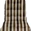RSH DECOR: Sunbrella Tufted Adirondack Chair Cushion | 42.5” x 21” | Performance Fabric | Water and Fade-Resistant | Outdoor Cushion for Patio Furniture | Made in USA (Portico Dark Sparrow)