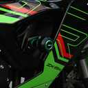 Motorcycle Frame Sliders Falling Protection Crash Protector CNC Compatible With Ninja ZX6R 2024 2025 2026 Engine Fairing Guards ZX636 Ninja636 ZX-6R ZX6R Accessories (Black)
