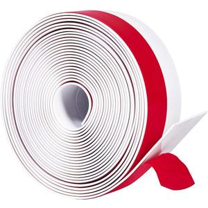 TORRAMI Wide Silicone Weather Stripping 3 inch Width 20 Feet Length, Draft Stopper Seal for Barn and Garage Door Under Bottom,Top, Sides, White