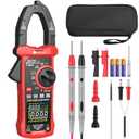 Neoteck Clamp Meter 9999 Counts 1000A Amp Clamp Multimeter with Inrush VFD LOZ TRMS Mode Colorful Screen Amp Meter for AC/DC Current&Voltage Resistance Capacitance Frequency Continuity Diode NCV (Red)