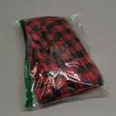 HTFDStar Valance Curtain Set, 3PCS Cotton Buffalo Plaid, Farmhouse Kitchen Curtains, 58Wx15L, 29Wx36L (Red)