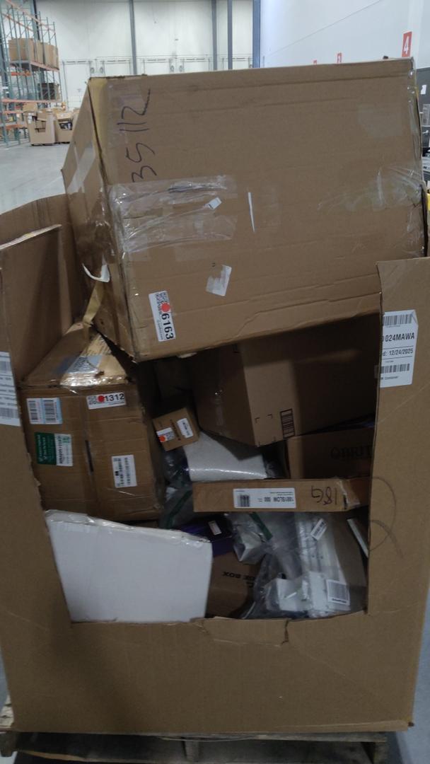 pallet of salvage items