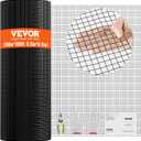 VEVOR Hardware Cloth, 36'' x 100' 1/2inch Galvanized Wire Mesh Roll, 19 Gauge Chicken Wire Fencing Roll, Vinyl Coating Metal Wire Mesh for Chicken Coop Barrier, Rabbit Snake Fences, Poultry Enclosures