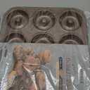 HAPPIELS 12 Well Donut Pan Nonstick, Non Toxic PFOA & BPA Free Donuts Mold for Baking, Doughnut Tin for Oven, Doughnuts Pans and Molds Non Stick Nontoxic, Baking Tray Pans & Trays without Teflon