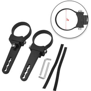 2 Inch Universal Side Roll Cage Bull Bar Tube Clamps LED Light Mount Brackets Compatible with Polaris Ranger RZR Ace General Fit Arctic Cat Fit Yamaha YXZ Fit Kawasaki Teryx ATV UTV