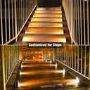VOLISUN Solar Step Lights Outdoor Waterproof, LED Outdoor Stair Lights, Solar Step Light for Outside, Warm&Cool White Deck Light Decor for Stair,Front Porch and Patio(Gray,12 Pack)