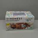 The Honest Company Clean Conscious Diapers for Sensitive Skin | Hypoallergenic, Fragrance Free | Girl Prints | Club Box, Size 1 (8-14 lbs), 78 Count (Prints May Temporarily Vary) (Rose Blossom + Tutu Cute)