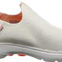 Skechers Womens Women's Hands Free Slip-ins Go Walk 6-Fabulous View (8, Off-white)