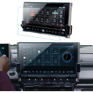 2PCS Car Screen Protector for 2022 2023 2024 2025 GMC Hummer EV Pickup & 2024 2025 Hummer EV SUV Accessories Navigation Nano Touchscreen Protector Film HD Clear Bubble Free 13.4''
