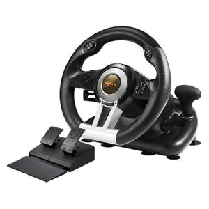 PXN PC Racing Steering Wheel, V3II USB Car Driving Simulator Race Gaming Steering Wheel with Pedals for Windows PC, PS3, PS4, Nintendo Switch, Xbox One, Xbox Series X/S (Black)