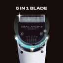 Professional Coarse + Fine 5-in-1 Clipper Blades (2-Pack) for 580 Series  Adjustable 0.62.8mm Detachable Metal Blades, Wahl Compatible, Steel Comb Ready