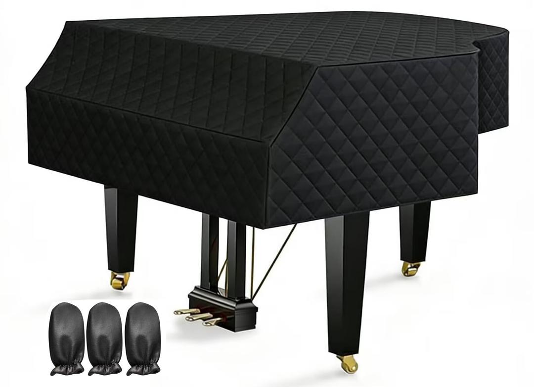 PCLOOV-Grand Piano Cover Waterproof Moisture-proof and Dustproof Grand Piano Protective Cover (180cm/70.87in)