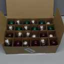 24 Pack S14 LED Red Light Bulb Green Light Bulb, Shatterproof 2 Watt Red Green String Light Bulbs Plastic Waterproof E26 Base Filament Edison Outdoor Replacement Christmas Light Bulbs, 120V