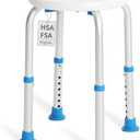 Adjustable Shower Chair for Inside Shower, HSA/FSA Eligible Round Shower Stool for Inside Bathtub, Tool-Free Shower Seat for Elderly/Senior/Disabled/Pregnant