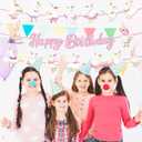 2 x 3pcs Goose Theme Garlands Banner Cute Farm Animal Geese Party Banner Pink Bow Silly Goose Birthday Bunting Decor Farm Animal Themed Party Celebrations for Girls Boys Birthday, Baby Shower Decor