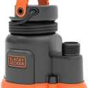 Black+Decker 1/6 HP Submersible Water/Utility Pump, Pumps up to 2000 GPH
