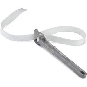 DURATECH Strap Wrench 12" Handle, Adjustable Nylon Strap Pipe Wrenches, Oil Filter Strap Opener Wrench (Grey)