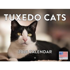 Tuxedo Cat Calendar 2026 Monthly Wall Calender 12 Month Gifts For Tuxedo Cats Lovers| American Made In The USA