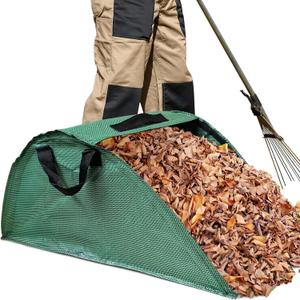 30 Gallon Leaf Collector, Leaf Bag Chute, Portable Pop Up Leaf Bags, Foldable Dustpan Leaf Pick Up Tools Leaf Loader, Reusable Yard Garden Bags for Leaves Lawn Trash(100 L) Dimensions