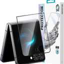 BENKS GlassWarrior HD Screen Protector for Samsung Galaxy Z Flip 7, 9H+ Shatterproof [Military-Grade Protection], Superior Scratch Resistance Ultra HD Tempered Glass Screen Protector