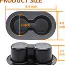 FOKES Cup Holder for 2002-2019 Dodge Dakota Ram 1500 2500 3500 4500 5500 Black Rear Seat Drink Dual Cup Holder 5HD65DX9AC
