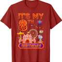 It's My 8th Birthday Circus Carnival Theme Party 8 Year Old T-Shirt L