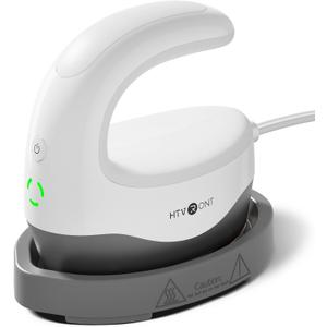 HTVRONT H1 Pro Mini Heat Press Machine - Heats Up in 2 Minutes, Small Heat Press with Indicator Lights&Auto Shut-Off, Mini Iron for Crafts for Hats, Shoes, Small Projects, Beginner Friendly