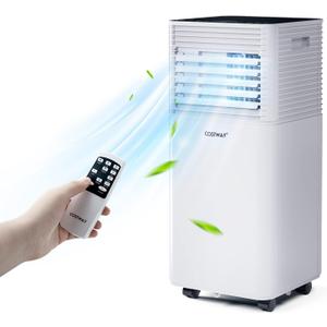 Portable Air Conditioner, 10000 BTU AC Cooling for Room Spaces up to 350sq.ft, with Remote Control, 24H Timer & Window Venting Kit, with Sleep Mode, Suitable for Bedroom, Living Room, Black