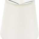 OSALADI Clip-on Fabric Lampshade 5.12 Inch Small Cloth Lamp Shade for Table Lamps Floor Lamps Wall Lamps and Chandeliers Soft Light Cover for Home Office (beige)