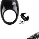 Headlight Fairing Front Cowl Fork Mount with 39mm narrow glide forks Compatible with Sportster Dyna FX/XL 883 1200, Fit For a 5 3/4" cut out headlight, Gloss Black