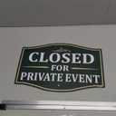 Closed For Private Event Sign Property No Trespassing 12" x 8" With 28" Long Metal Stake With Stand Aluminum Outdoor Use Yard Business