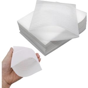 100PCS 4 x 6 Inch Foam Pouches Foam Wrap Cushion Pouches Foam Wrap Sheets Packing Pouches Moving Supplies for Packing Storage or Shipping (White)