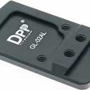 DPP Titanium Rear Sight Dovetail Mount Compatible with Glock Trijicon RMR/SRO&Holosun 407C507C/508T (Aluminum)