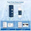 K001 Refrigerator Water Filter Replacement for EDR1RXD1, Everydrop Filter 1, W10295370, WHR1RXD1, KAD1RXD1, P4RFWB, P8RFWB2L, Compatible for Kenmore 46-9930, 46-9081 (1)