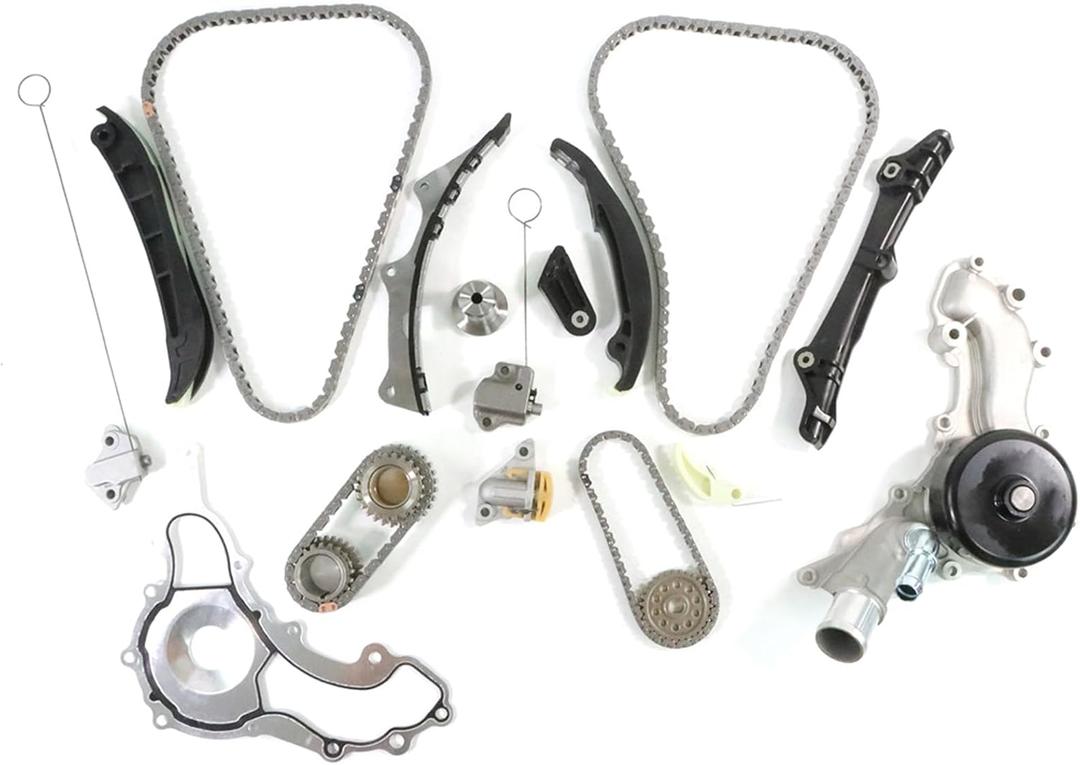 Timing Chain Kit Water Pump 3.6L Fit for Challenger Charger Durango Journey 2011-2014, for Chrysler/200/300/Avenger 2011-2014, for ProMaster 1500 2500 3500 2014, for Grand Cherokee Engine