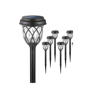 Pack of 6 Solar Lights Outdoor Garden Pathway Solar Powered Yard Lights for Walkway Sidewalk Driveway.