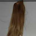 REECHO 16" Invisible Wire Hair Extensions with Thinner Softer Lace Weft Adjustable Size Removable Secure Clips in Short Straight Secret Hairpiece for Women - Light Brown with Blonde Highlights