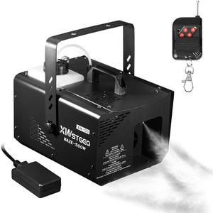 Haze Machine 500W, Fog Machine Continuous Output, Manual/Wireless Remote/DMX Control, Enhancing the Light Show, Perfect for Stage DJ Halloween Club Christmas Wedding (XH-01/500W Hazer)