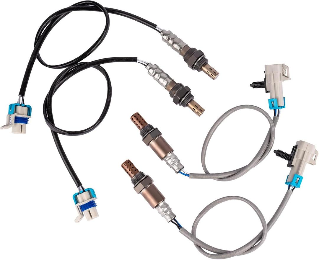 234-4668 213-4229 Oxygen O2 Sensor 4 Pcs, 02 Sensor Compatible with Cadillac for Escalade for Chevrolet for Avalanche for Silverado for Suburban for Tahoe for GMC for Sierra for Yukon