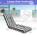 LCYY.TG Outdoor Lounge Chair Cushions, 74.4 x 22 x 4.7 Inches Waterproof Fade Resistant Patio Cushion for Chaise Lounger