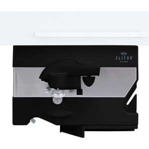 Electric Can Opener - 4 in 1 Under the Cabinet Mounted Can Opener, Blade Sharpener, Bottle Opener, Jar Opener, Mounting Bracket, Large or Small Cans for Seniors with Arthritis - Elitra Home (Black)