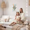 AgriFusion Tech Mental Health Matters Wall Art 12x16 Inches, Floral Inspirational Canvas Print, Therapy Office Decor & Self-Care Gift for Women