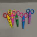 UCEC Craft Scissors Decorative Edge, Zig Zag, Kids Safety Design Pattern Scissors for Kids Toddler Adults, Crafting Scrapbooking Supplies for School, 6 Pack (Style 1)