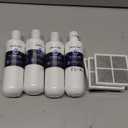 GLACIER FRESH LT1000PC Replacement Water Filter, Compatible with LT1000PC/PCS, LT1000PC, LT-1000PC Water Filter and LT120F ADQ73334008 Fresh Air Filter 4 Pack