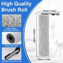 Accessory Set for Tineco iFLOOR 5 Breeze Complete Wet/Dry All-in-One Vacuum Cleaner Replacement Parts, 2 Brush Rollers + 2 Filters + 1 Cleaning Brush